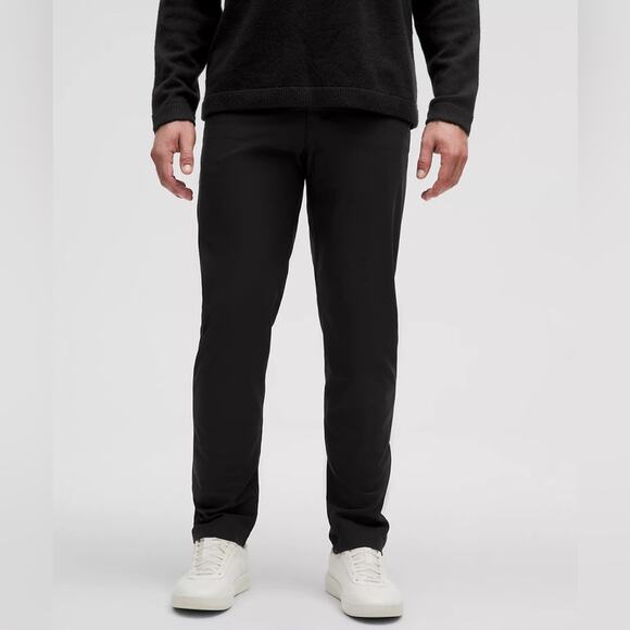 Lululemon ABC Slim-Fit 5 Pocket Pant Warpstreme Men’s Size 31 Black - Picture 1 of 9